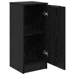 vidaXL Buffet Chêne noir 30 x 30 x 70 cm Bois d'ingénierie