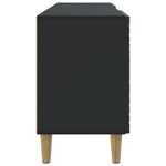 vidaXL Meuble TV 102 x 34 5 x 50 cm Noir Bois d'ingénierie