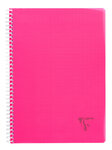 Cahier spirales clairefontaine linicolor - a4 21 x 29 7 cm - grands carreaux - 180 pages - lot de 5