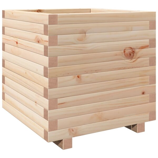 vidaXL Jardinière 50x50x49 5 cm bois de pin massif