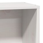 vidaXL Lit bibliothèque sans matelas blanc 100x200 cm bois pin massif