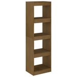 vidaXL Bibliothèque/Séparateur de pièce Marron miel 40x30x135 5 cm Pin