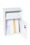 Boîte aux Lettres en Acier  Up D-2006/W  Fenêtres Transparentes  Blanc