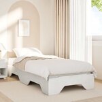 vidaXL Cadre de lit sans matelas empilable blanc 80x200 cm bois massif