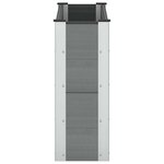vidaXL Jardinière surélevée Gris 100 x 30 x 72 cm WPC et Aluminium