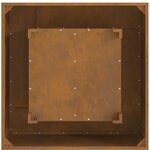 Brasero carré 80x80x40 cm en acier weathering