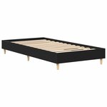 Lit vidaXL 90x190 cm en bois d'orme noir