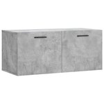 vidaXL Armoire murale gris béton 80x36 5x35 cm bois d'ingénierie