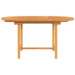 vidaXL Table extensible de jardin 110-160x80x75 cm bois de teck solide