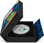 Pièce de monnaie en Argent 2 Dollars g 31.1 (1 oz) Millésime 2024 Marvel Niue INCREDIBLE HULK