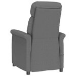 vidaXL Chaise de massage Gris foncé 70.5 x 96.5 x 95 cm Polyester