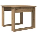 vidaXL Ensemble de tables basses 2 Pièces Chêne artisanal