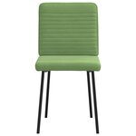 vidaXL Chaises à manger lot de 4 vert clair velours