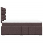 vidaXL Sommier à lattes de lit avec matelas Marron foncé 120x200 cm