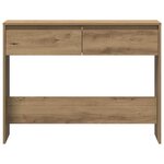 vidaXL Table console chêne artisanal 100x35x76 5 cm bois d'ingénierie