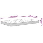 vidaXL Matelas en mousse pour enfants moyennement doux 80x160 cm