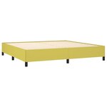 vidaXL Cadre de lit Vert 200x200 cm Tissu