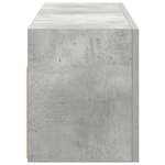 vidaXL Armoire murale de bain gris béton 80x25x30 cm bois d'ingénierie
