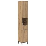 vidaXL Cabinet de salle de bain Chêne artisanal 31 5 x 33 x 190 cm