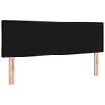 vidaXL Tête de lit LED Noir 160 cm tissu