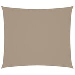vidaXL Voile de parasol tissu oxford rectangulaire 2x2 5 m taupe