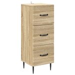 vidaXL Armoire à tiroirs Chêne Sonoma 33 x 34 5 x 89 5 cm