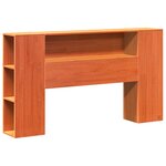 vidaXL Cadre de lit sans matelas cire marron 150x200cm bois pin massif