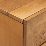 vidaXL Buffet Marron clair 60 x 33 x 75 cm bois de manguier massif