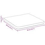 vidaXL Coussins de siège 4 Pièces Vert clair 40 x 40 x 3 cm Velours