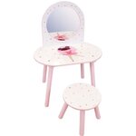 Coiffeuse avec tabouret - Danseuse Ballerine 48 x 60 x 40 / 27 x 28 x 28 cm