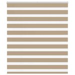 vidaXL Store zèbre marron sable largeur du tissu 120 9 cm polyester