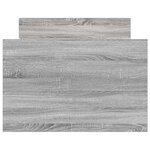 vidaXL Cadre de lit sans matelas sonoma gris 90x190 cm