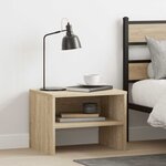 vidaXL Table de chevet chêne sonoma 40x30x30 cm Bois d'ingénierie