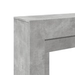 VidaXL Cadre de cheminée gris béton 100x30x87 5 cm bois d'ingénierie