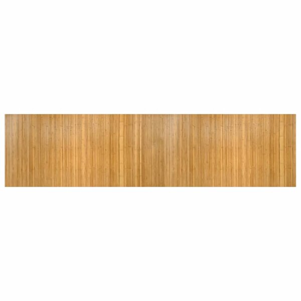 vidaXL Tapis rectangulaire naturel 100x400 cm bambou