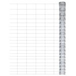 vidaXL Clôture de jardin Acier galvanisé 50x1 25 m Argenté