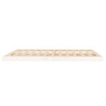 vidaXL Cadre de lit sans matelas blanc 160x200 cm bois de pin massif
