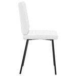 vidaXL Chaises à manger lot de 2 blanc similicuir