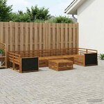 vidaXL Ensemble de canapés d'extérieur 8 pc Naturel