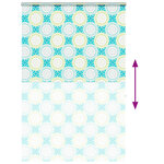 vidaXL Store enrouleur de douche avec cassette largeur du tissu 146 cm