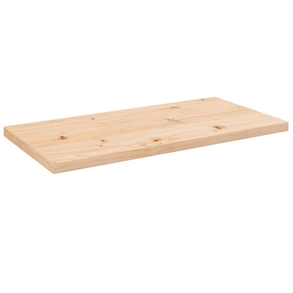 vidaXL Dessus de table 80x40x2 5 cm bois de pin massif rectangulaire