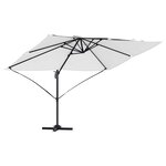 vidaXL Parasol Sable 351 x 250 x 260 cm Polyester et Aluminium