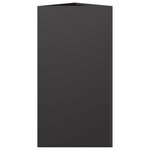 vidaXL Jardinière noir triangulaire 40x34 5x70 cm acier