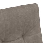 vidaXL Chaises de Salle à Manger avec Roues 2 Pièces Gris 58 x 67 x 97 cm