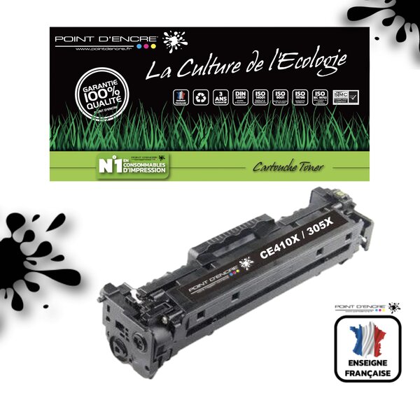 305X / CE410X - NOIR  - Grande capacité