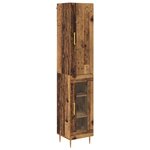 vidaXL Haut Armoire 2 Pièces Bois Ancien Bois d'ingénierie