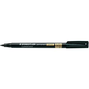 Marqueur permanent spécial 'Lumocolor 319M' Pointe 1 mm Noir STAEDTLER