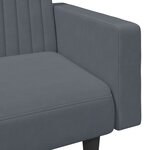 vidaXL Ensemble de canapés 2 Pièces gris foncé velours