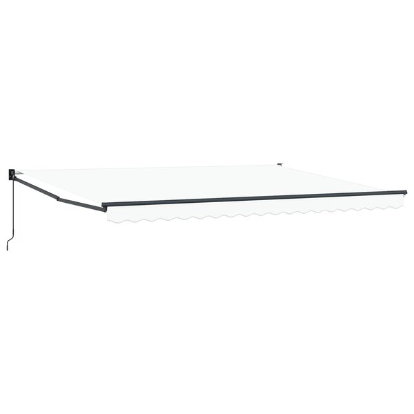 Auvent rétractable manuel vidaXL blanc 450x300 cm