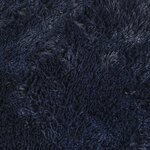 vidaXL Tapis shaggy à poils longs NAVARRA bleu marine 200x200 cm